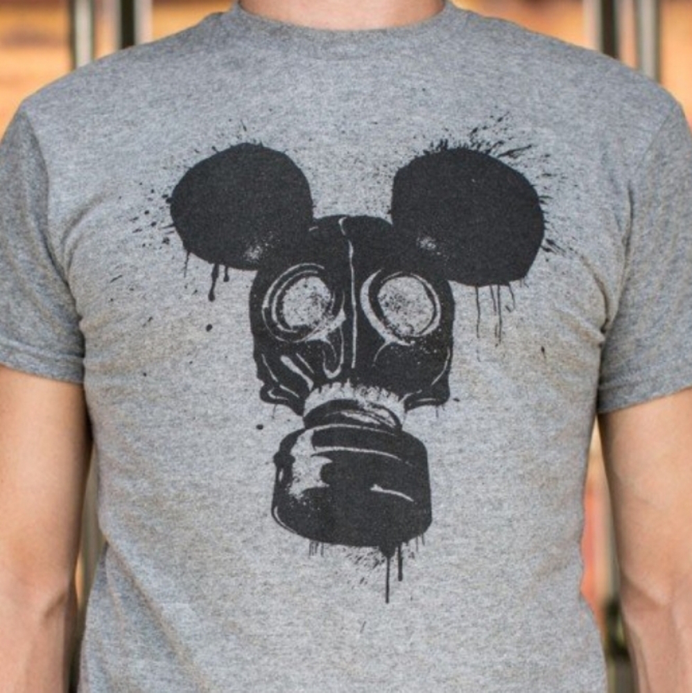 gas mask t shirt